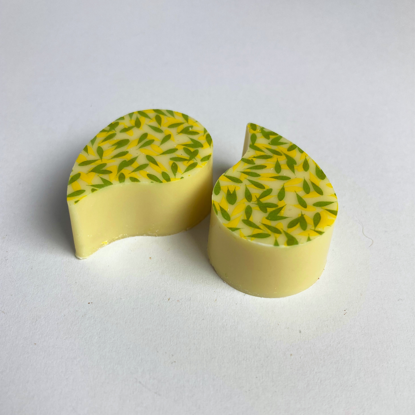 Hvid chokolade med citrus-lime - 2 stk.