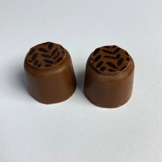 Lys chokolade med gianduja - 2 stk.
