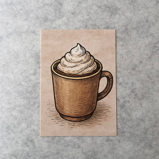 Postkort - Varm chokolade